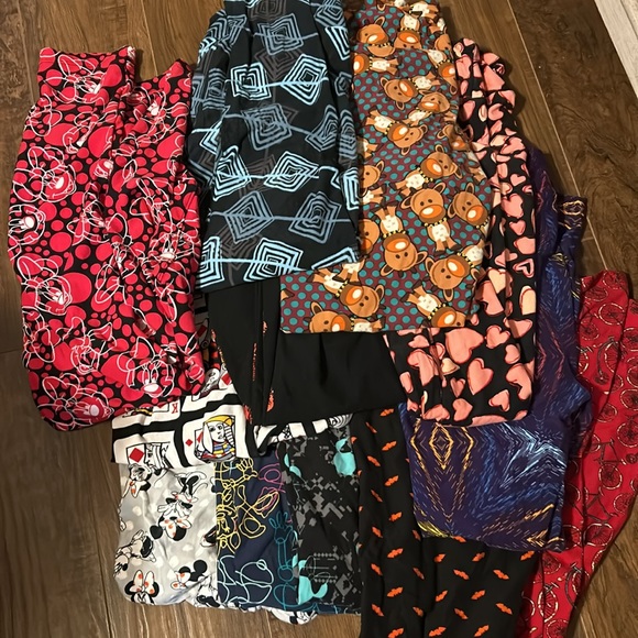 12 pairs of Lularoe Tall and Curvy leggings - Picture 2 of 2